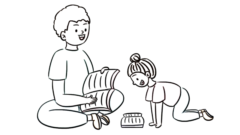 爸爸伴我成长简笔画怎么画  爸爸伴我成长简笔画画法