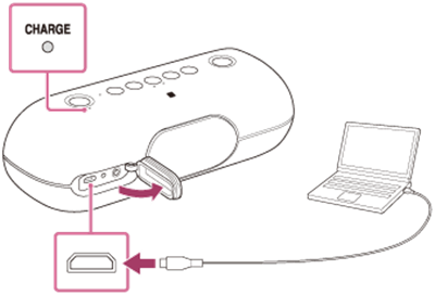 索尼SRS-XB20怎么连接电源充电
