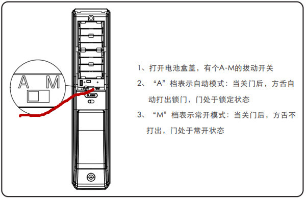 耶鲁指纹锁的A-M键有什么用