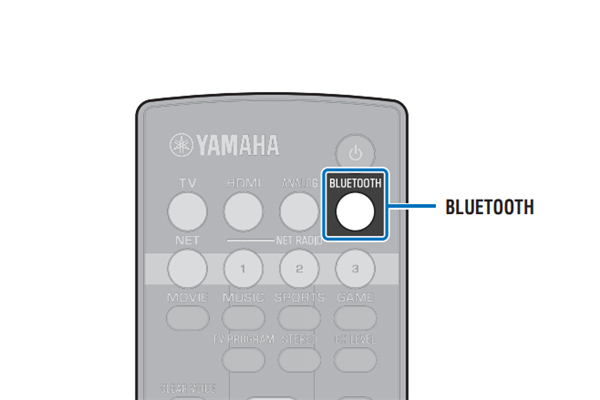 雅马哈YSP-1600回音壁音箱怎么通过蓝牙设备播放音频