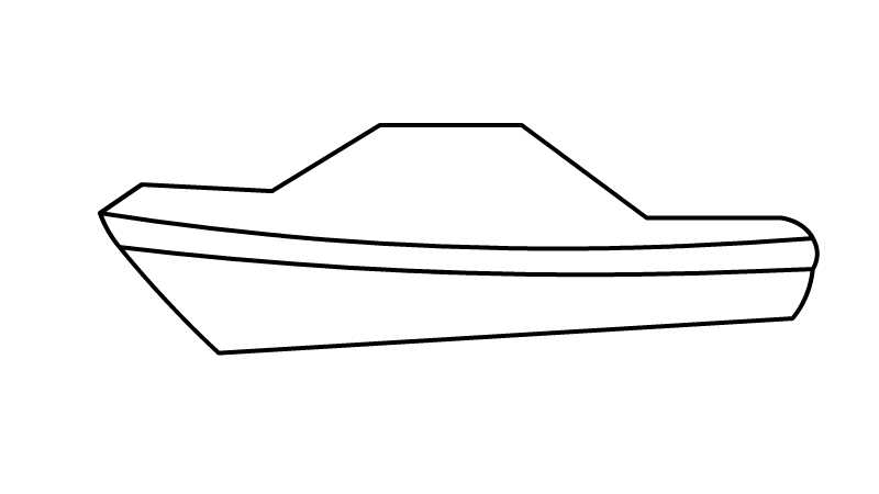 快艇简笔画的简单画法