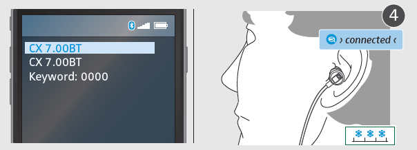 森海塞尔CX7.00BT耳机蓝牙连接教程