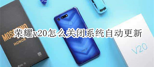 荣耀v20怎么关闭系统自动更新