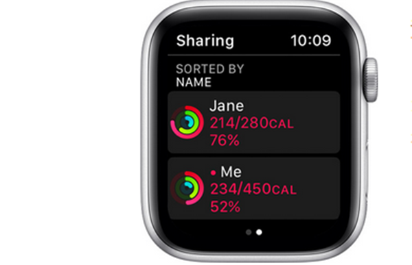 Apple Watch Series 3查看朋友的健身进度