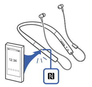 索尼MDR-EX750BT耳机NFC连接方法