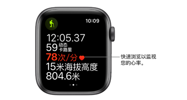 Apple Watch Series 4 耐克智能手表怎么体能训练过程中查看心率