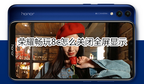 荣耀畅玩8c怎么关闭全屏显示