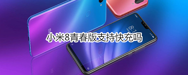 小米8青春版支持快充吗