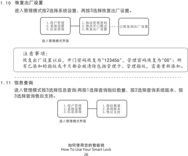 voc指纹锁通用版使用说明书