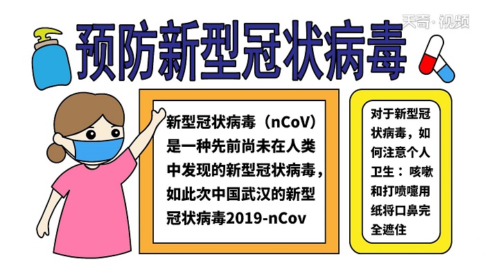 ​预防新型冠状病毒手抄报 ​预防新型冠状病毒手抄报怎么画