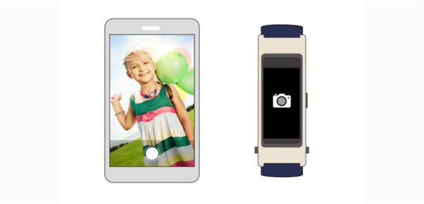 华为手环B3时尚版怎么遥控拍照