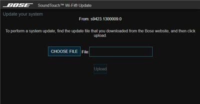 Bose Wave SoundTouch IV蓝牙音响怎么手动更新SoundTouch系统