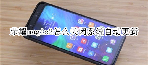 荣耀magic2怎么关闭系统自动更新