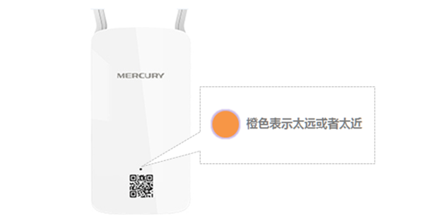 水星MW300RE扩展器指示灯橙色常亮怎么办