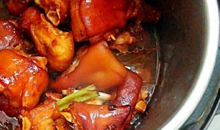 高压锅炖猪蹄 如何炖猪蹄