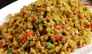 酸豆角可以炒什么 酸豆角炒肉末做法