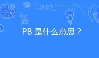 pb是什么意思饭圈 这两种意思都有