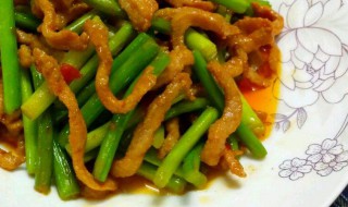 蒜苔子炒肉怎么做 蒜苔炒肉做法