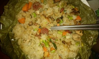 荷叶饭的做法 荷叶饭怎么做