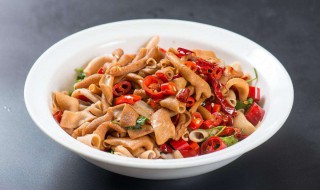 鸭肠怎么做 炒鸭肠的做法