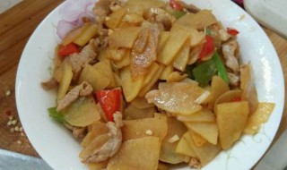 土豆片炒肉片的做法 一道家常小菜