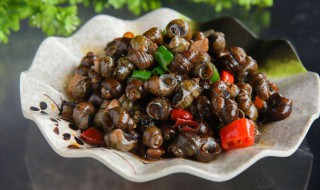 烧田螺的配方 所需要的材料和步骤