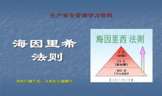 海因里希法则是什么 知识科普