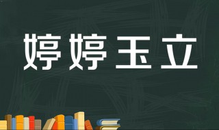 婷婷玉立是什么意思 婷婷玉立出自何处