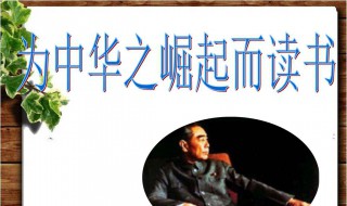 为中华之崛起而读书教案 优秀教案如下