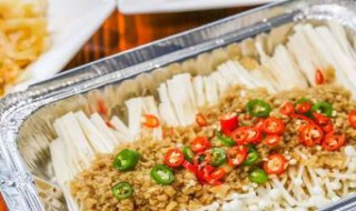 锡纸金针菇怎么做 锡纸金针菇的做法