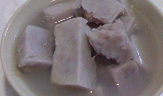 芋头如何做糖水 做芋头糖水的步骤