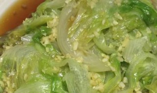 怎样做白灼西生菜 做炒菜的步骤