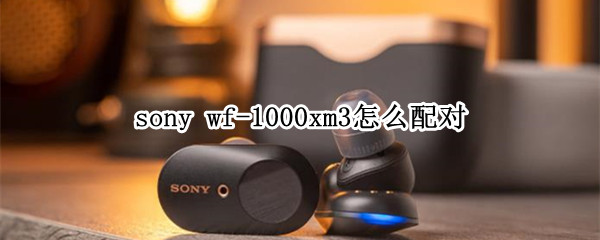 sony wf-1000xm3怎么配对