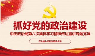 什么是党的政治建设 相关内容和职责