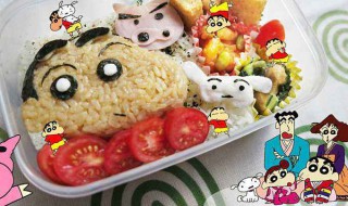 蜡笔小新便当的做法 可爱的便当