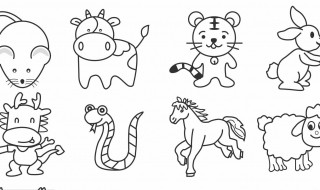 十二生肖怎么画 十二生肖的画法