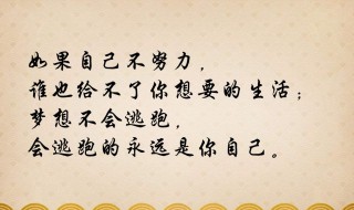 你不努力的经典语录 你不努力的经典语录分享