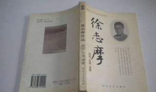 徐志摩的作品有哪些 分别都有那些类型的