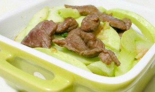 炒小白瓜怎么做 牛肉炒白瓜的做法