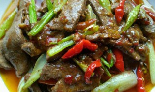 青蒜炒猪肝 青蒜炒猪肝制作方法