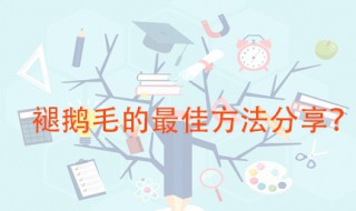 脱大鹅毛方法 褪鹅毛的最佳方法分享