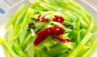 莴笋拌菜做法 莴笋拌菜的简单做法