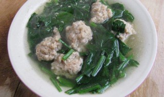 菠菜丸子汤的家常做法 原来是这样做的
