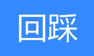 回踩是什么意思 是网络用语吗