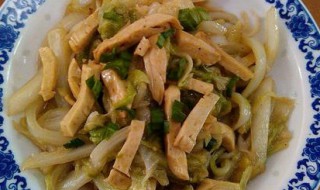 如何做豆腐干炒白菜 豆腐干炒白菜的做法