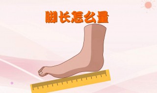 量脚长的方法 量脚长的方法介绍