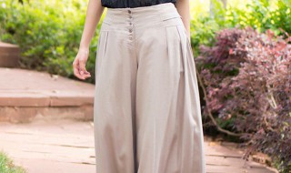 亚麻阔腿裤怎么搭配 亚麻阔腿裤搭配上衣