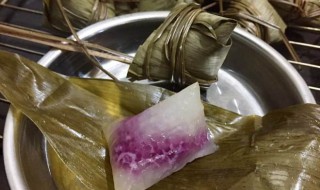 西米紫薯粽做法图解 原来是这样做的