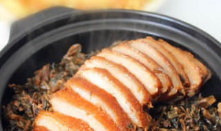 晒干的春菜怎么做 春菜干扣肉的做法