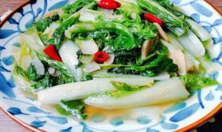 小白菜素炒方法 素炒小白菜的家常做法